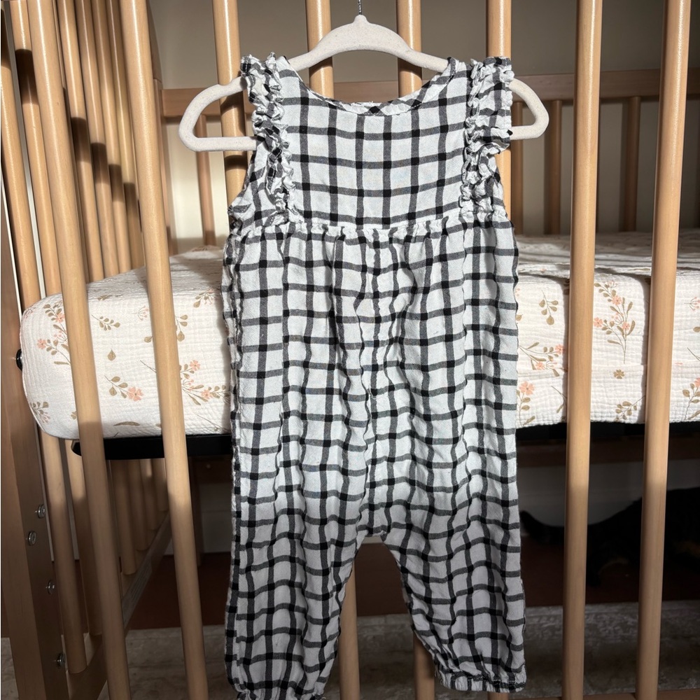 Harper Canyon Black and White Checkered Bodysuit